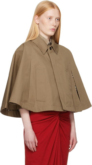 Яке Burberry Burberry Capelet Jacket Бежово | 8110706, 1