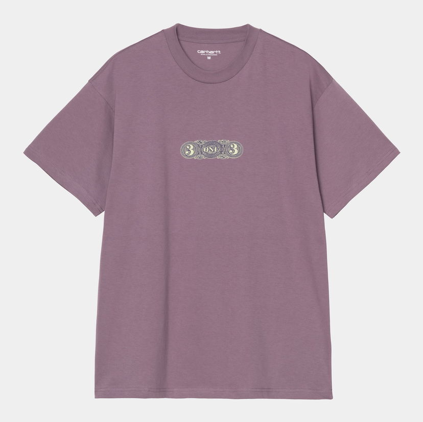 Тениска Carhartt WIP Carhartt WIP 3 One 3 Short Sleeve T-Shirt Лилаво | I035503_9