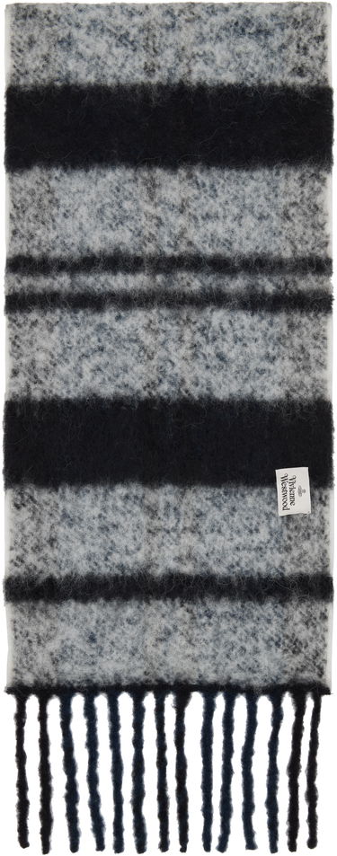 Шал Vivienne Westwood Vivienne Westwood Chunky Stripe Scarf Тъмно синьо | 8103014F-W01BN-, 2