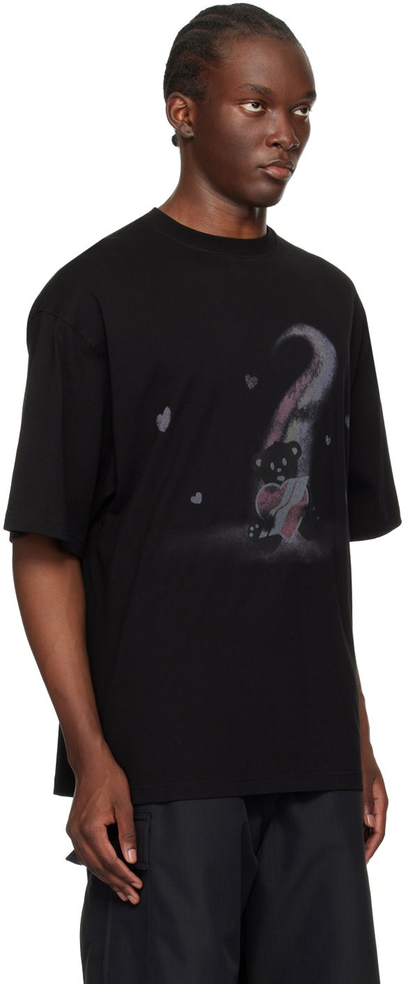 Тениска We11done We11done Teddy Bear Graphic T-Shirt Черно | WD-TT1-23-730-U-BK, 1