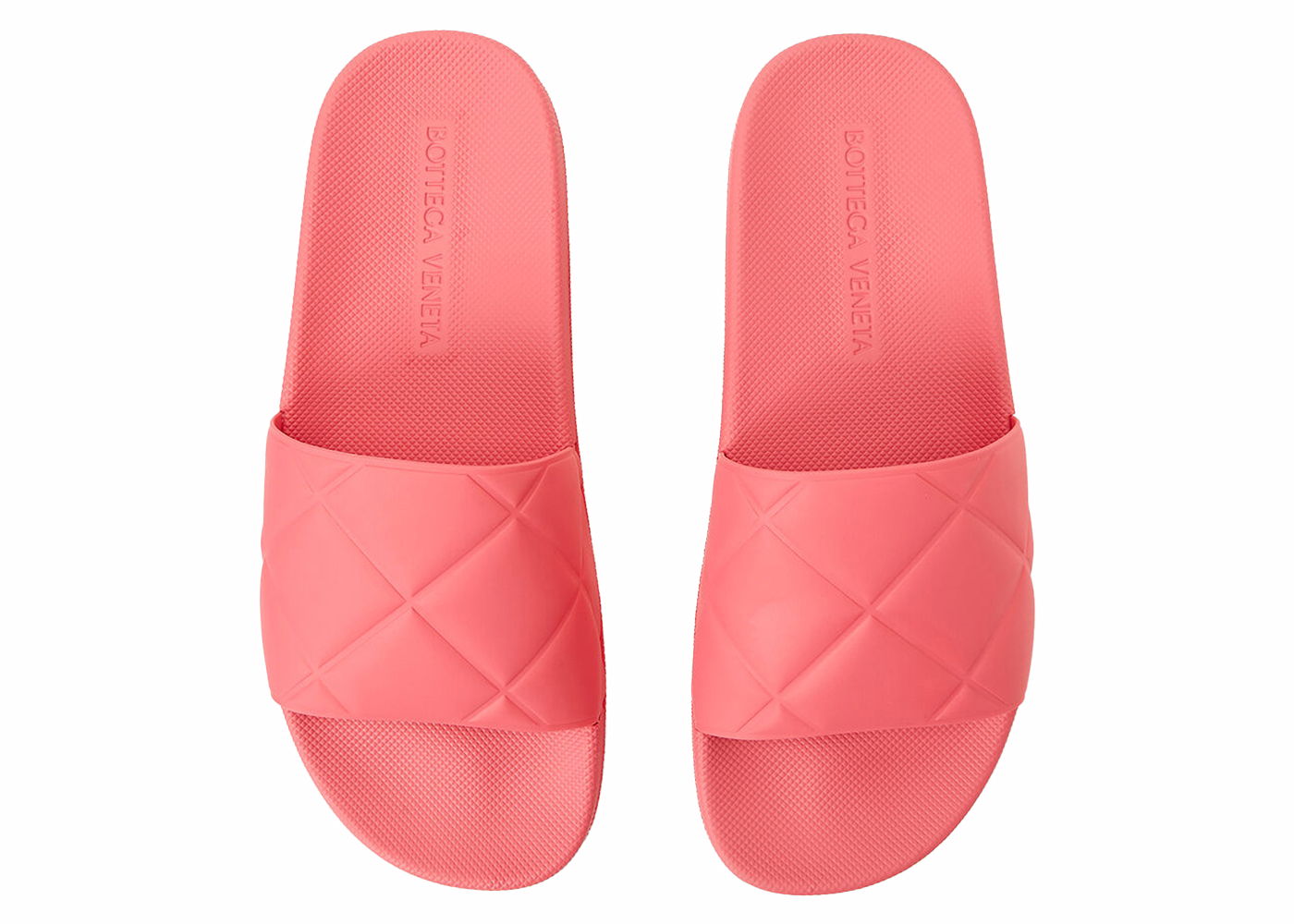 Кецове и обувки Bottega Veneta Rubber Slide Sandals Розово | 640051V00P05521, 0