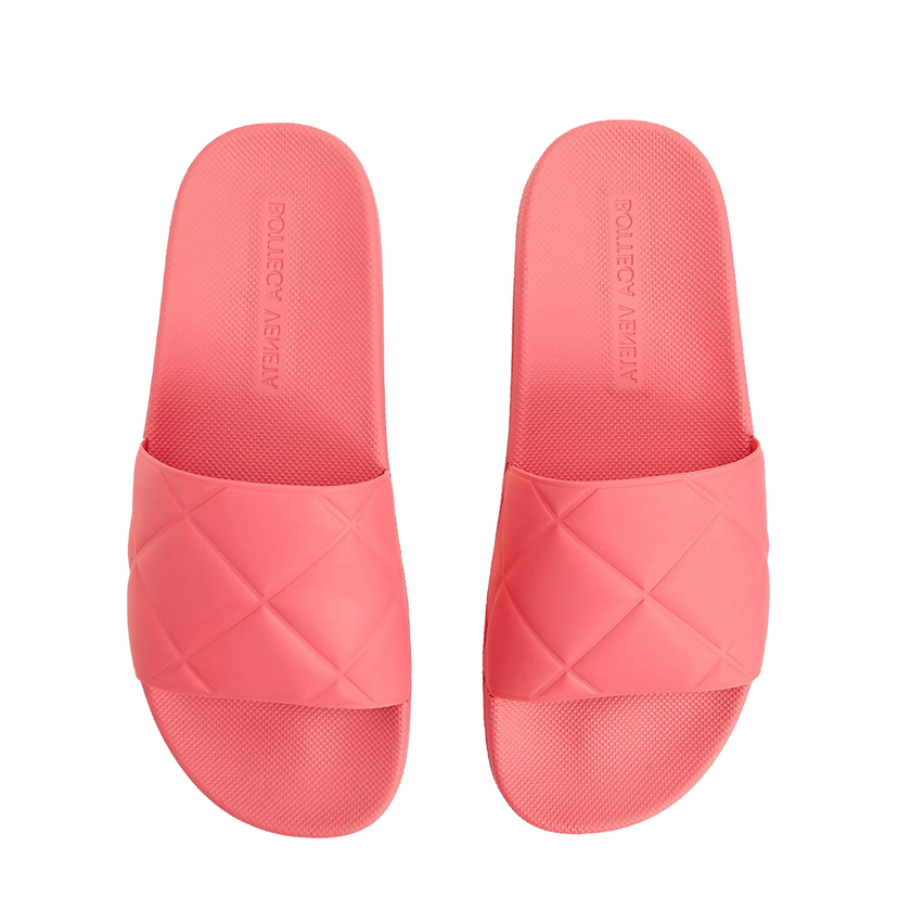 Кецове и обувки Bottega Veneta Rubber Slide Sandals Розово | 640051V00P05521