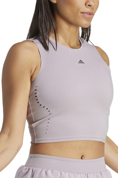 Съкратен топ adidas Originals ELEV HIIT Cropped Training Tank Top Лилаво | it7430, 0