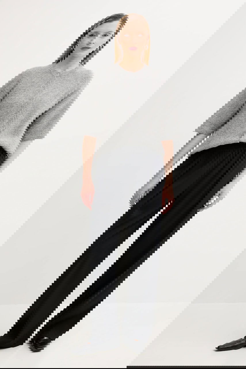 Пуловер Samsoe Samsoe Samsoe Samsoe SAANOURA Cardigan Сиво | F25200115, 1
