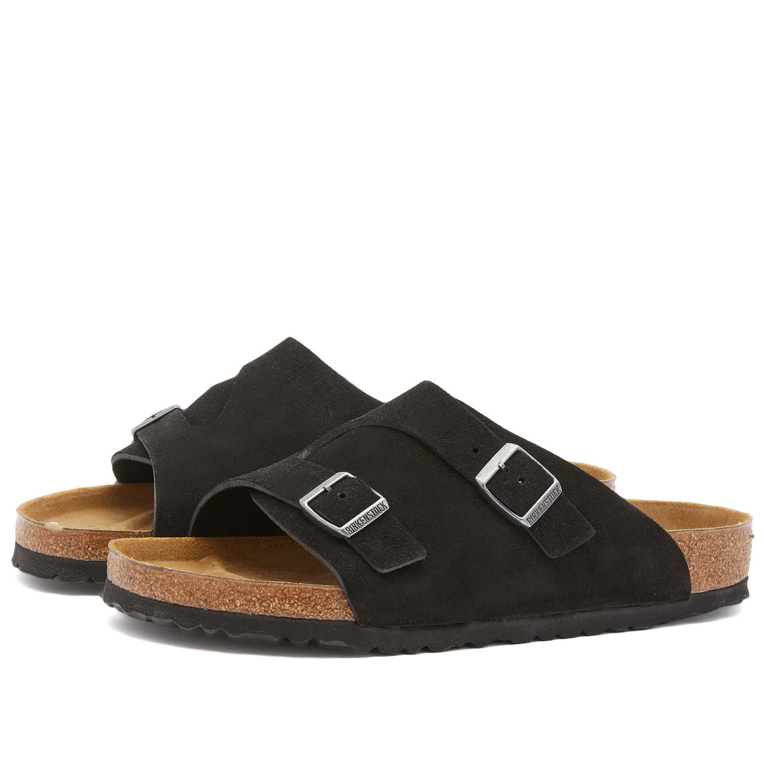 Кецове и обувки Birkenstock Zurich SFB Black Suede Черно | 1025045, 0