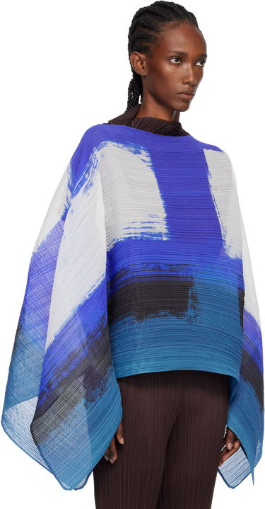 Тениска Pleats Please Issey Miyake PLEATS PLEASE ISSEY MIYAKE Jump Madame-T Pleated Abstract Print Top Многоцветен | PP59AD121, 1