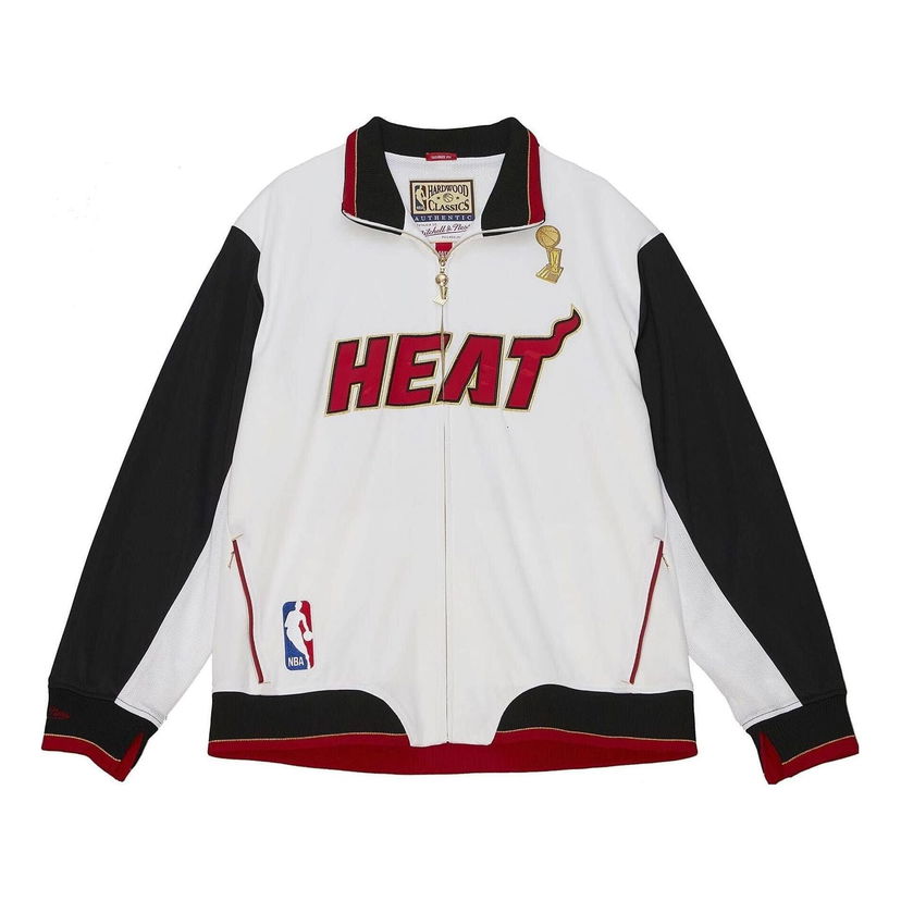Яке бомбър Mitchell & Ness Mitchell & Ness Miami Heat 2012 Champions Jacket Бяло | AFZJ4937-MHE12PPPWHIT