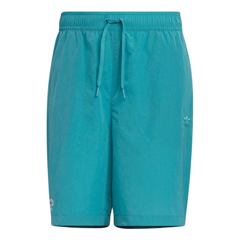 Къси панталони adidas Originals Trefoil Logo Graphic Light Woven Shorts Тюркоазено | IW6313