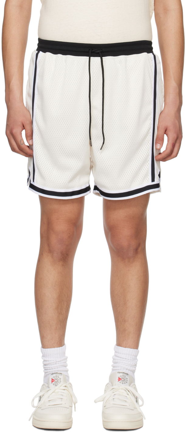 Къси панталони John Elliott Vintage Varsity Shorts Бяло | C183M23142A