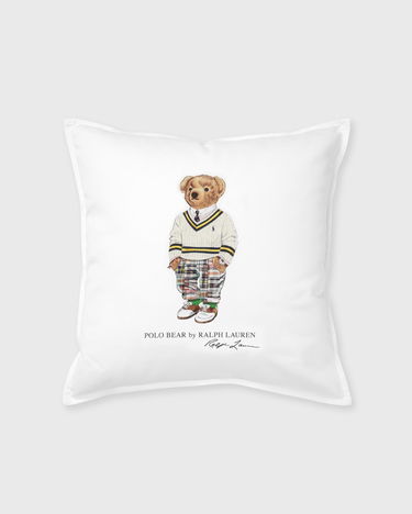 Домашен декор Polo by Ralph Lauren 50CMx50CM Bear Pillow Case Бяло | 10277030, 0