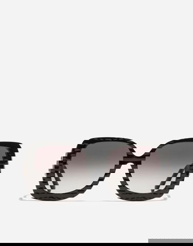 Слънчеви очила Dolce & Gabbana Oversized Square Crossed Textured Gradient Sunglasses Черно | VG4513VP88G9V000, 0