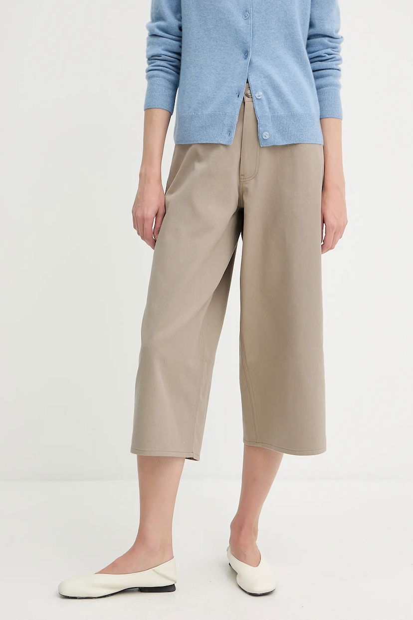 Къси панталони Samsoe Samsoe Samsoe Samsoe SAHARP High Waist Shorts Бежово | F25200114
