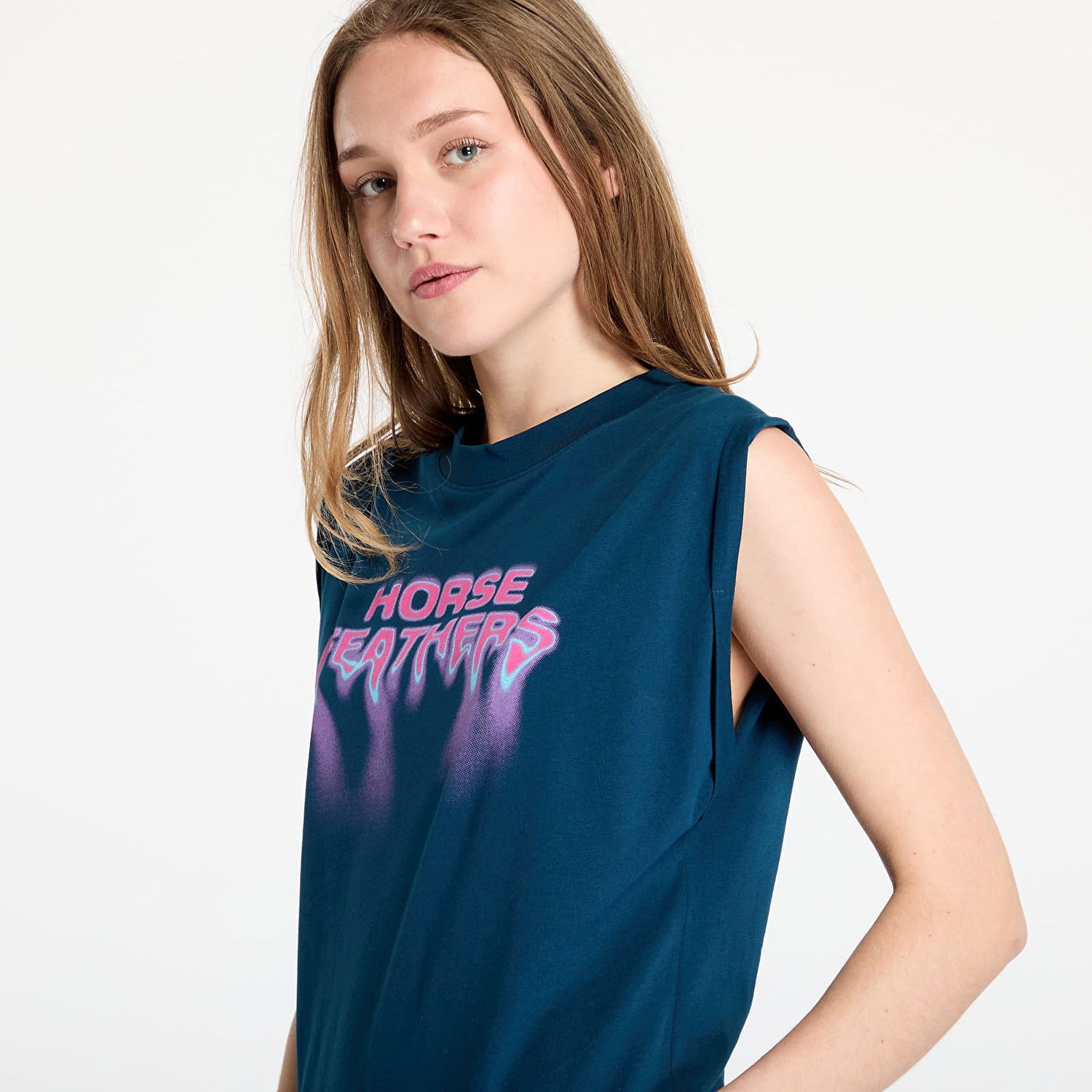 Pокля Horsefeathers Horsefeathers Mary Sleeveless Midi Dress Синьо | SW934C, 1