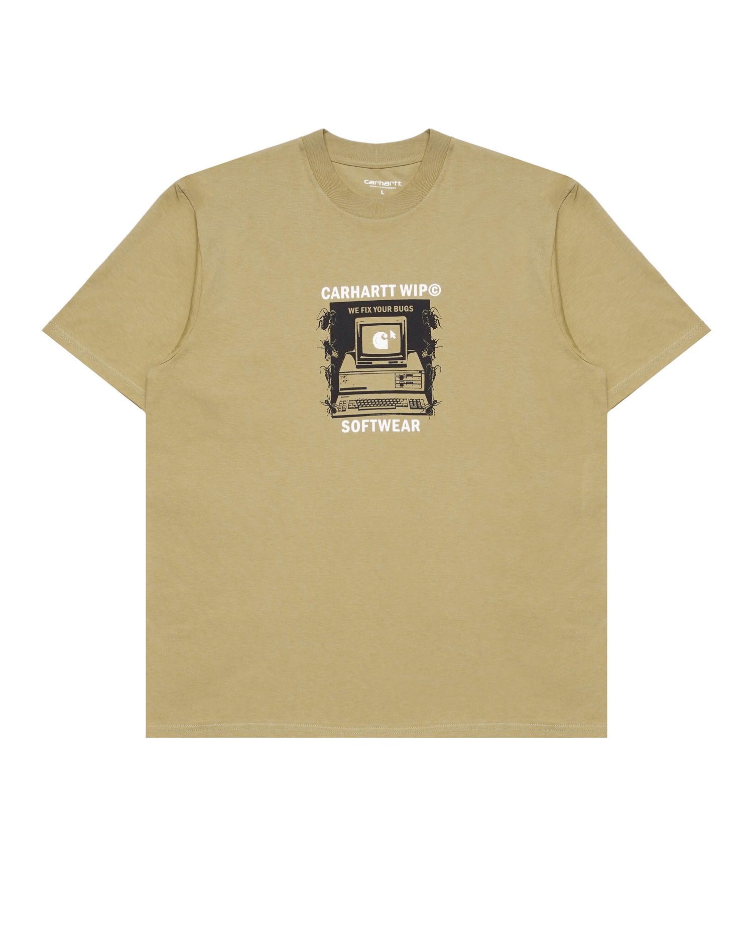 Тениска Carhartt WIP Fixed Bugs T-Shirt Бежово | I033119.1YKXX, 0