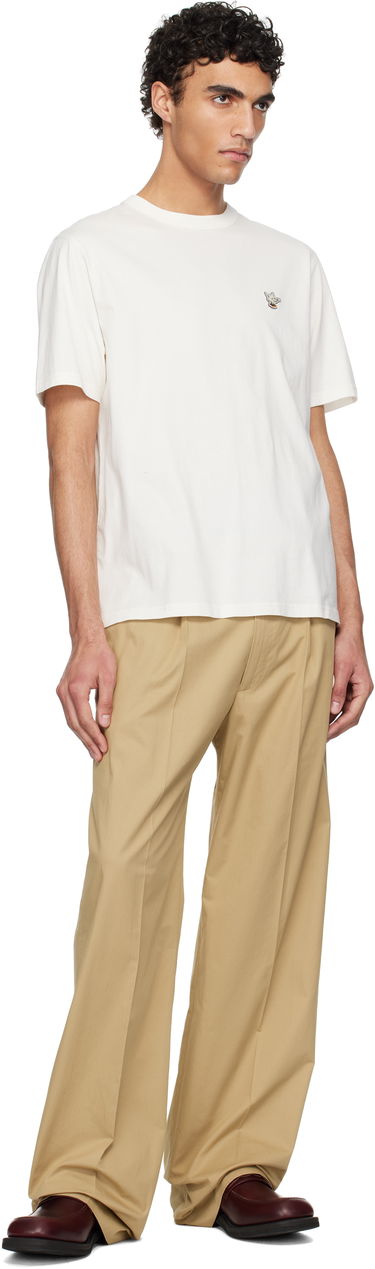 Тениска MAISON KITSUNÉ Maison Kitsuné Barista Fox Patch Relax T-Shirt Бяло | CKNU00102KJ7014, 3