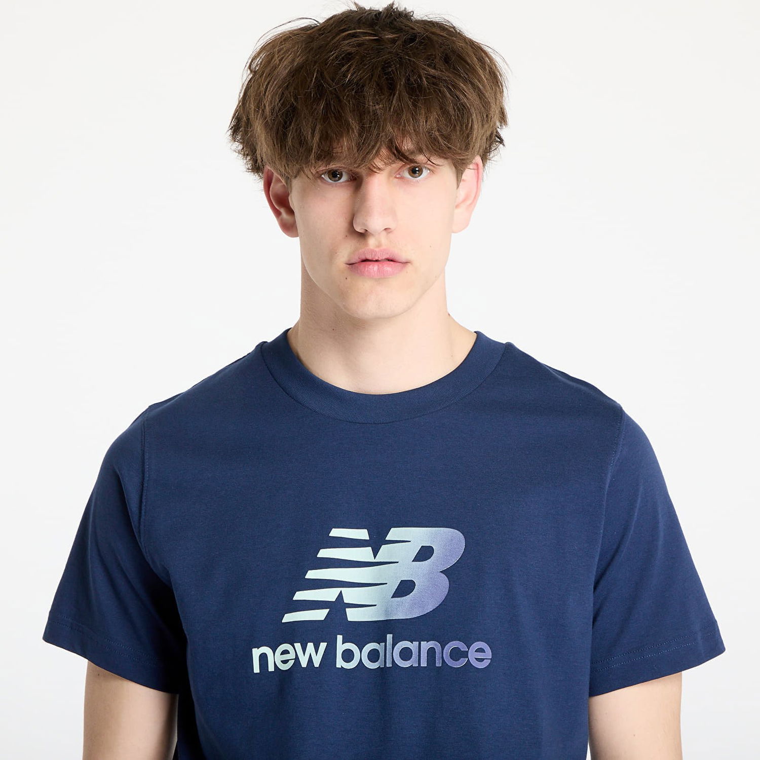 Тениска New Balance Sport Essentials Gradient Logo T-Shirt Тъмно синьо | MT51503NNY, 1