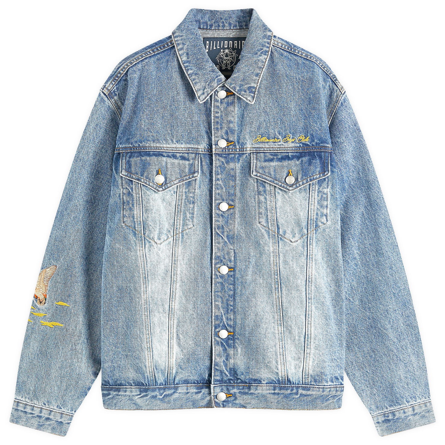 Яке BILLIONAIRE BOYS CLUB Duck Embroidered Denim Jacket Синьо | B24410-BLU, 1