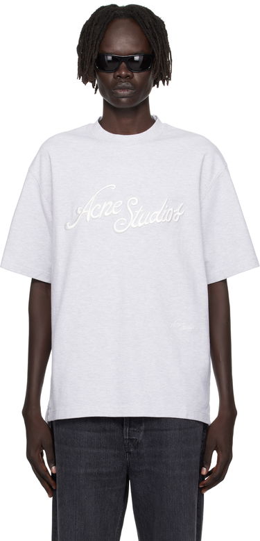 Тениска Acne Studios Acne Studios Logo T-Shirt Сиво | CL0370-, 0