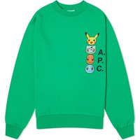 Пуловер A.P.C. Pokémon x The Crewneck Зелено | COGVF-F27861-KAA, 1