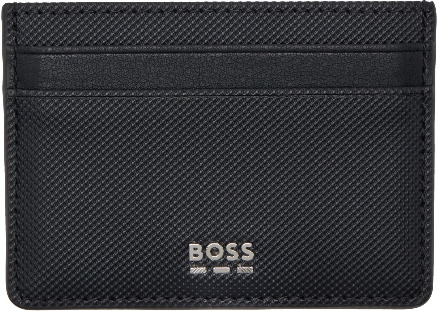 Портфейл BOSS BOSS Embossed Card Holder Черно | 50536095, 0