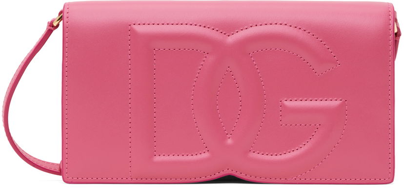 Чанта през рамо Dolce & Gabbana Dolce&Gabbana Logo Phone Bag Розово | BI3279AG081