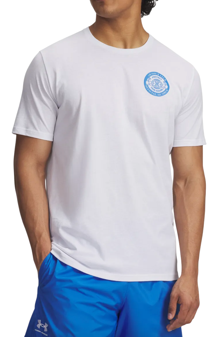 Тениска Under Armour Under Armour ARMOUR CLUB SS T-Shirt Бяло | 6005612-100