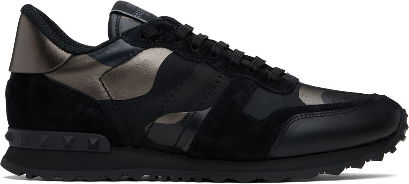 Кецове и обувки Valentino Valentino Garavani Rockrunner Camouflage Черно | 6Y2S0723NTA