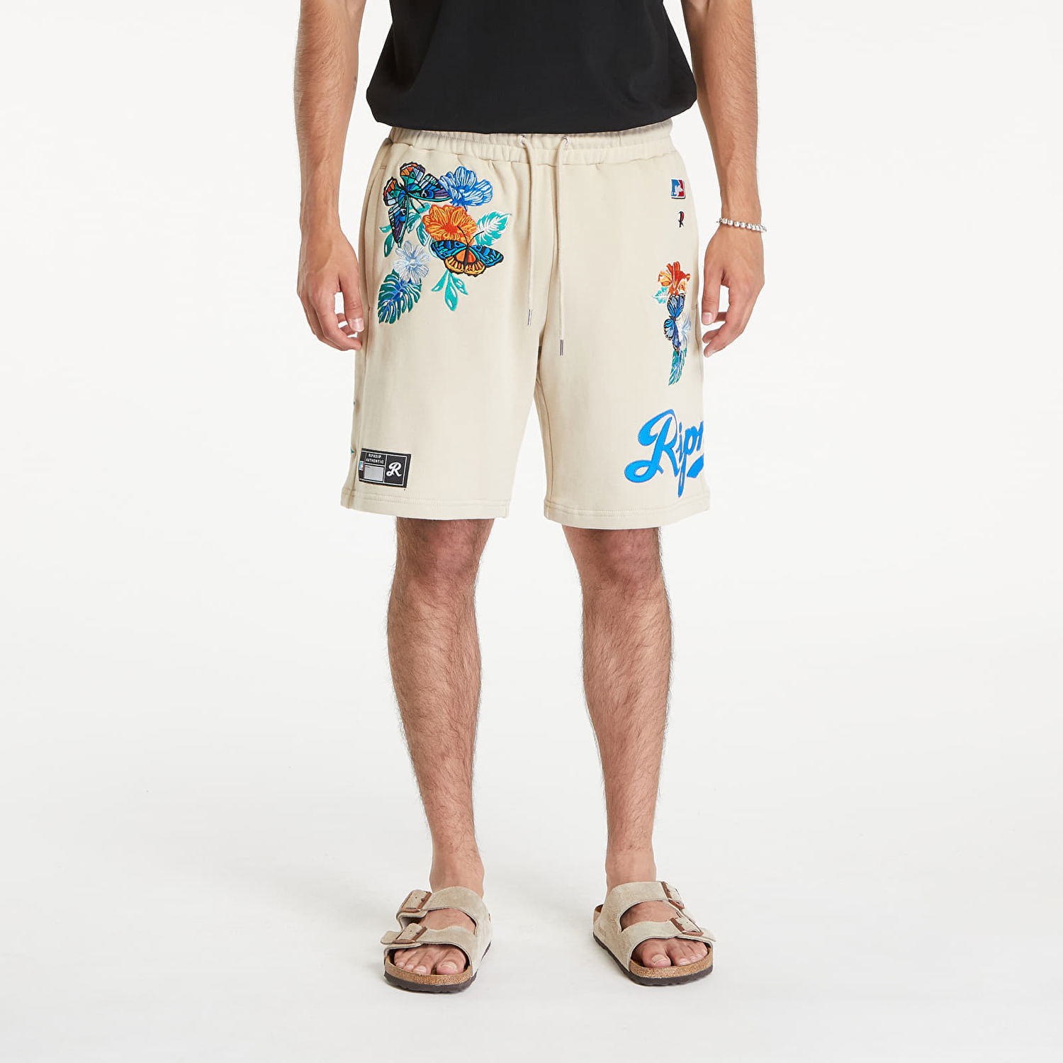 Къси панталони RIPNDIP Los Sweatshorts Off White Бежово | RNDSUM24119, 0