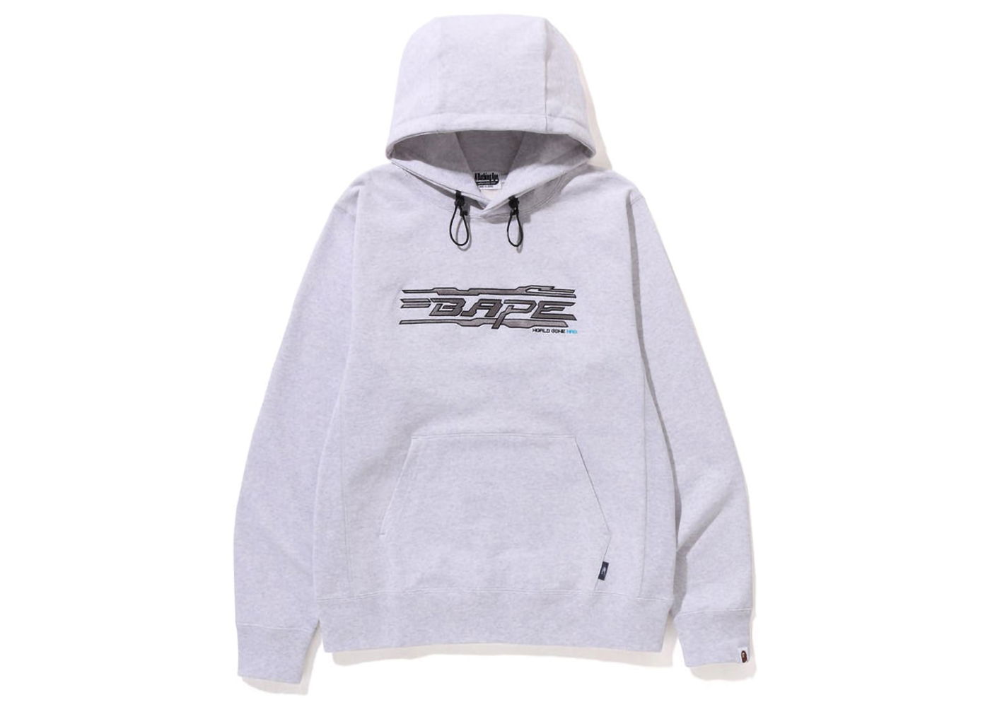 Суитчър BAPE World Gone Mad Embroidery Pullover Hoodie Сиво | 1J30-114-006, 0