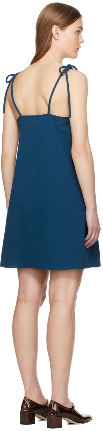 Pокля Max Mara Max Mara Tie-Strap Minidress Синьо | 2416221058600, 2