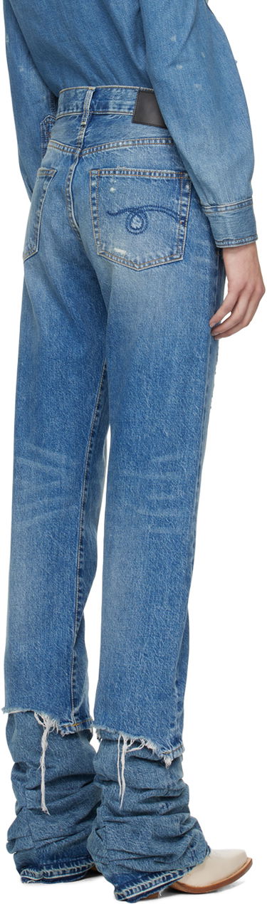 Дънки R13 R13 Boyfriend Stacked Jeans Синьо | R13W5083-969, 2