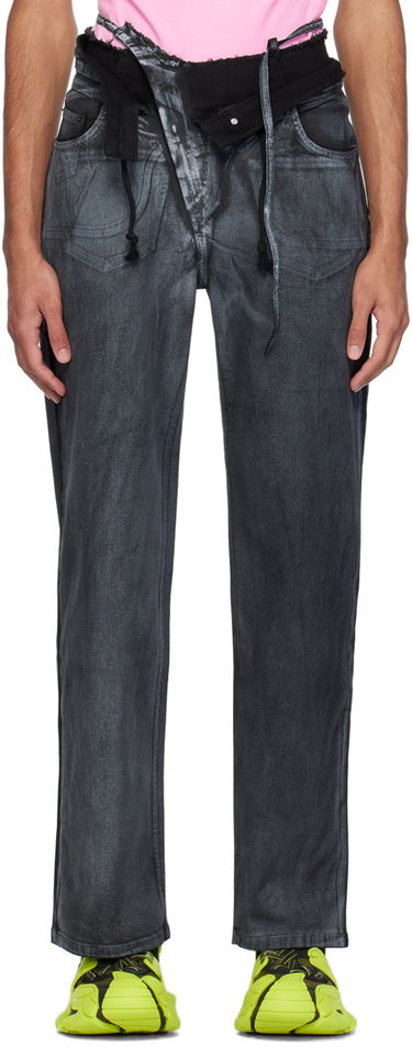 Дънки Ottolinger Ottolinger Double Fold Jeans Черно | 1702812, 0