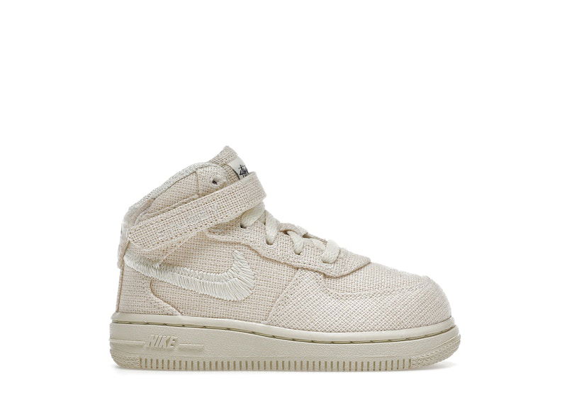 Кецове и обувки Nike Air Force 1 Mid Stussy Бежово | DN4159-200, 0