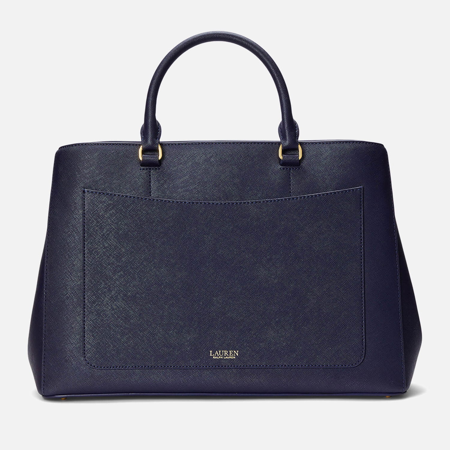 Голяма пазарска чанта Polo by Ralph Lauren Lauren Ralph Lauren Hanna Leather Satchel Тъмно синьо | 431898556001, 0
