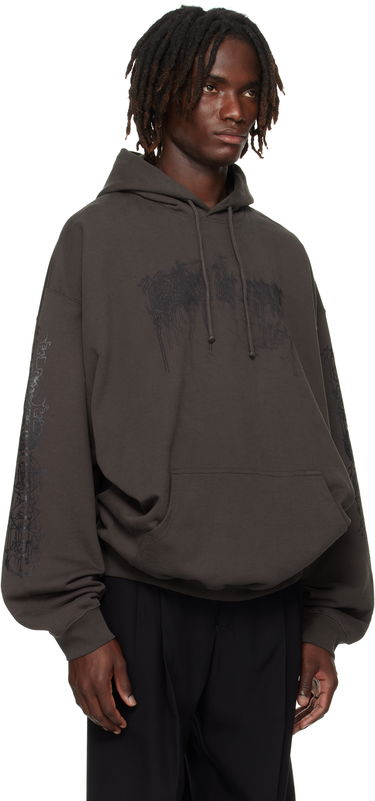 Суитчър VETEMENTS Vetements Cradle of Filth Dripping Logo Oversized Hoodie Сиво | UCF76HD450C, 1