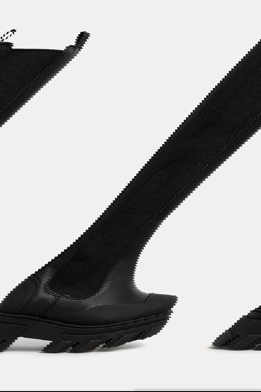Кецове и обувки GANNI GANNI Cleated High Chelsea Boots Черно | S3240, 1