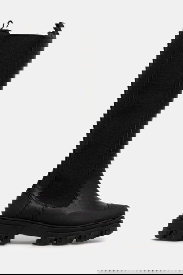 Кецове и обувки GANNI GANNI Cleated High Chelsea Boots Черно | S3240, 1