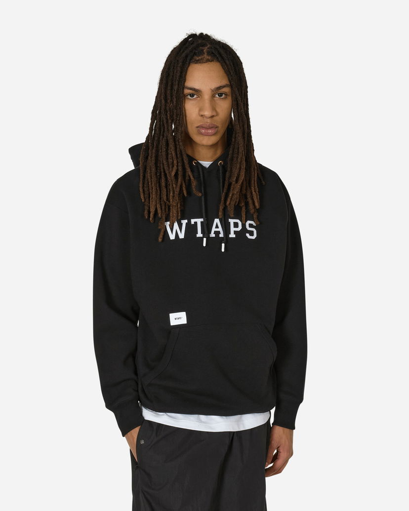 Суитчър WTAPS Academy Hooded Sweatshirt Black Черно | 241ATDT-CSM04 BLK