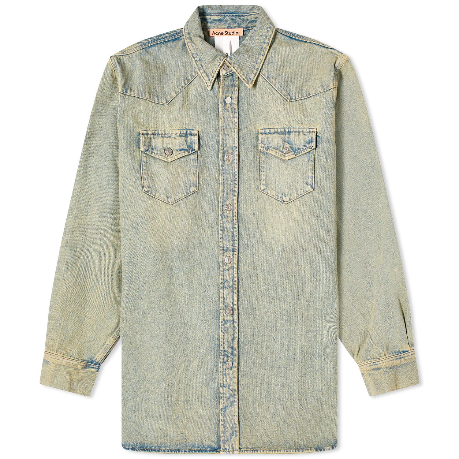 Риза Acne Studios Karty Denim Overshirt Кафяво | CB0073-BUF, 0