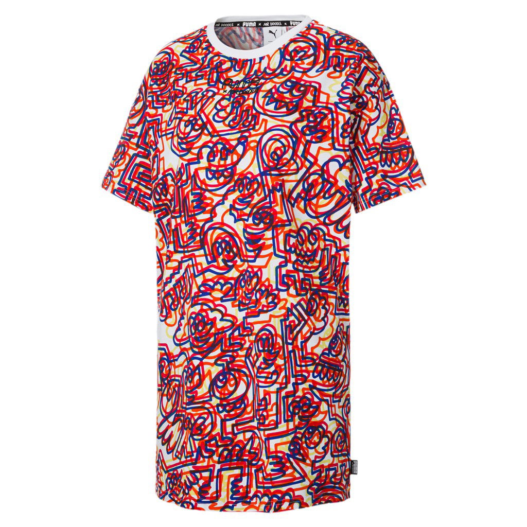 Тениска Puma x MR DOODLE AOP T-shirt Dress Лилаво | 530657-02, 0