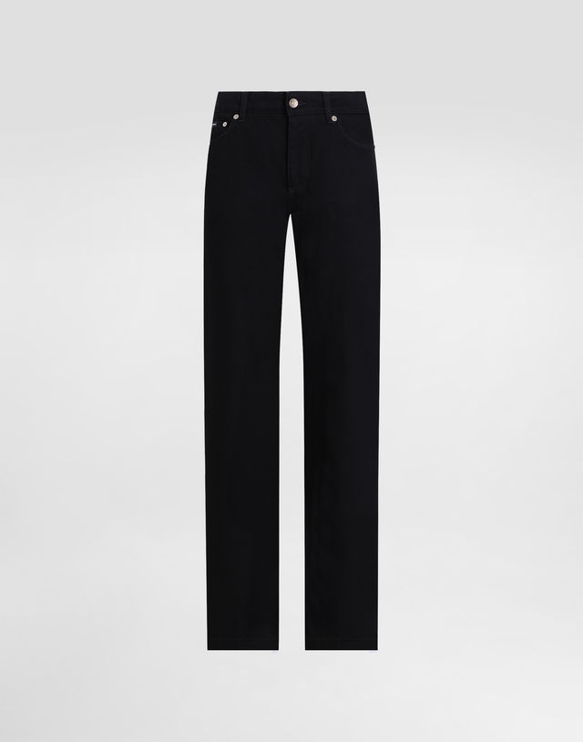 Dolce & Gabbana Loose Fit Jeans With Pressed Pleat