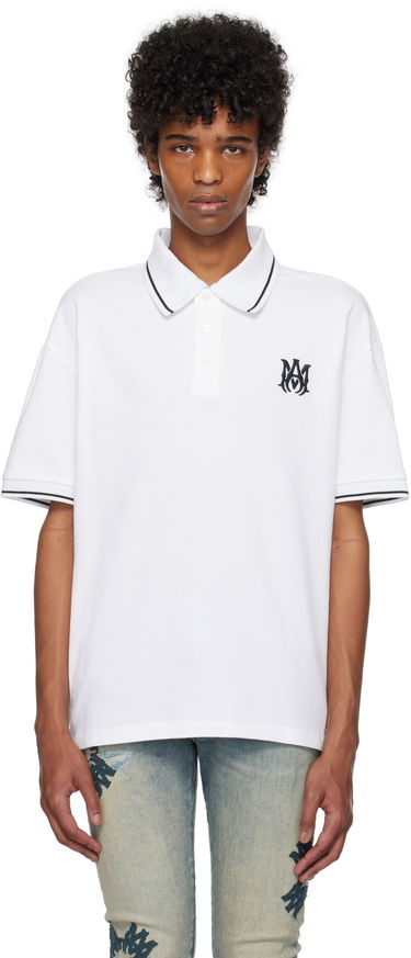 Поло тениска AMIRI Amiri MA Core Logo Polo Бяло | AMJYPO1009, 0