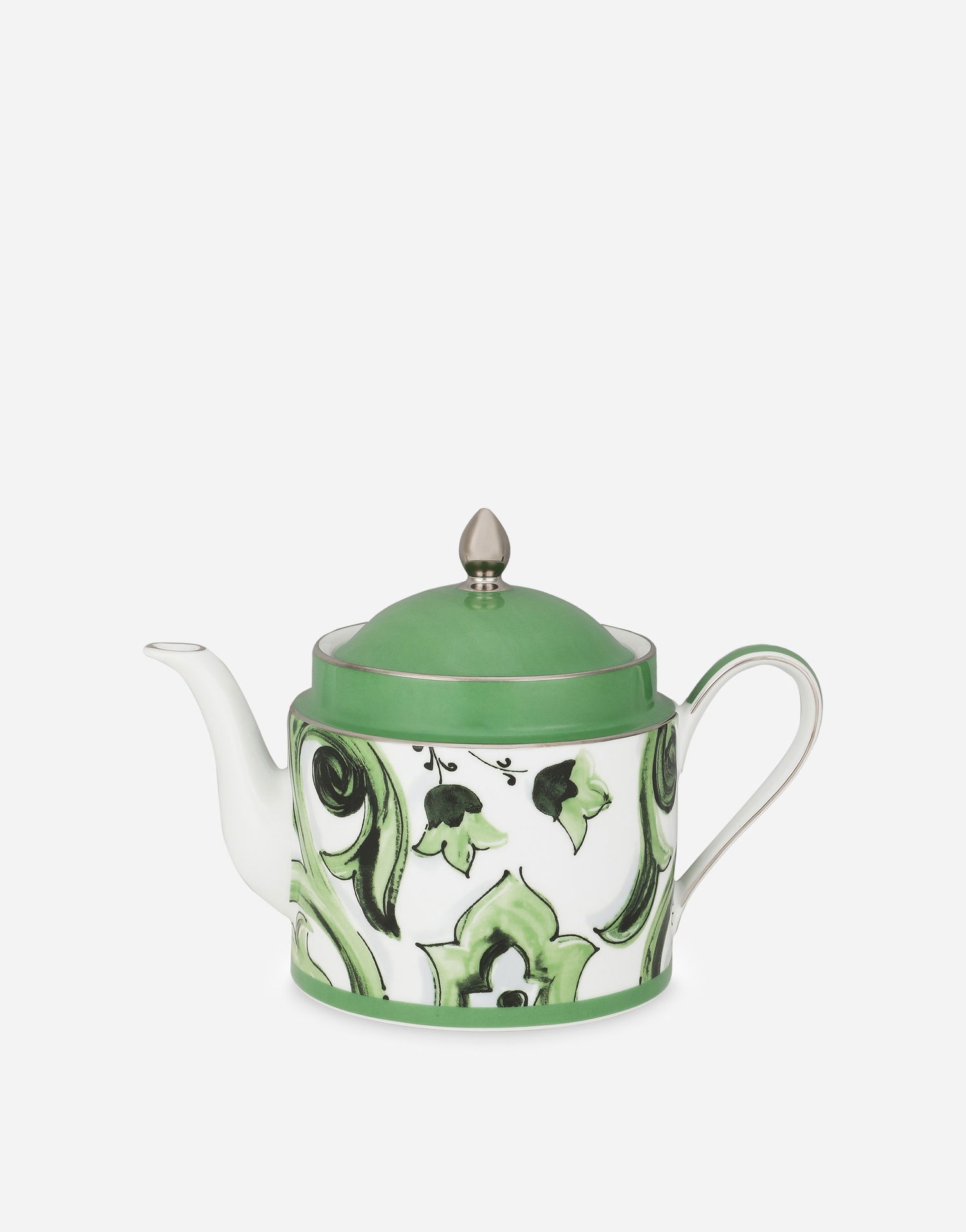 Домашен декор Dolce & Gabbana Porcelain Teapot With Floral Pattern Зелено | TC0127TCA39UV001, 0