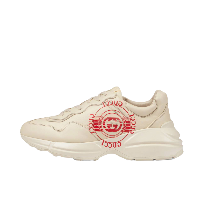 Кецове и обувки Gucci Rhyton Interlocking Disk Бежово | 630607 DRW00 9522