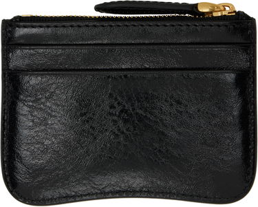 Портфейл AMI AMI Paris Zipped Leather Card Holder Черно | USL105.AL0051, 1