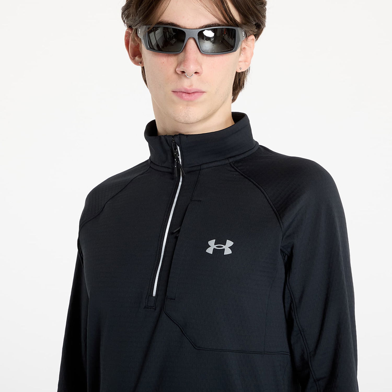 Пуловер Under Armour Launch Elite Half Zip Sweatshirt Черно | 1386676-001, 1