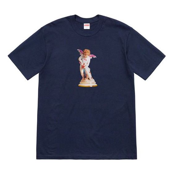 Тениска Supreme Cupid Print Short Sleeve T-Shirt Тъмно синьо | SUP-SS19-689
