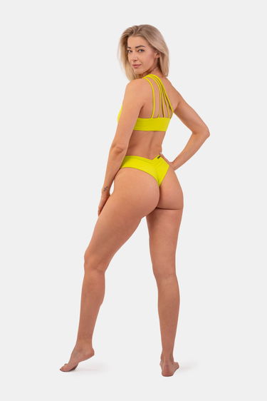 Бански NEBBIA One Shoulder Bandeau Bikini Top Жълто | 448-GREEN, 1