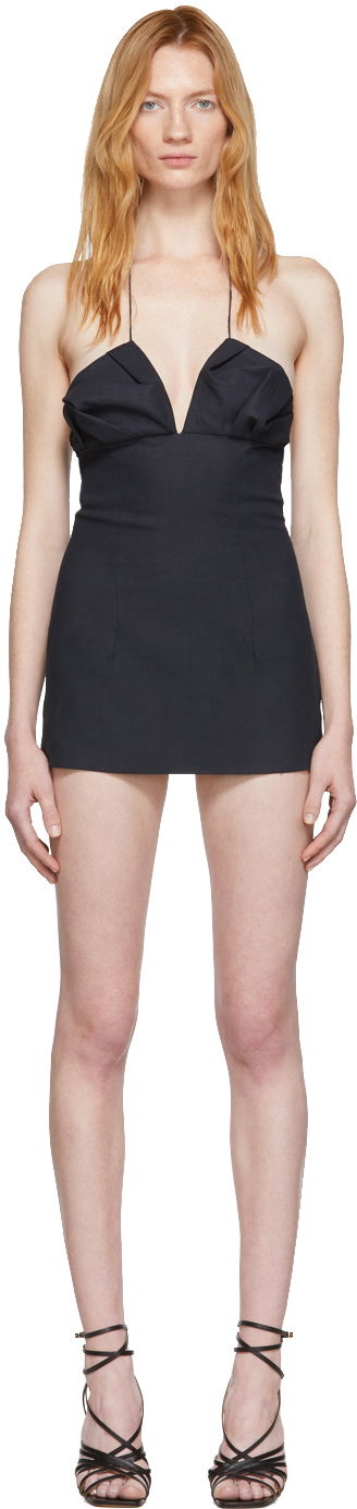Pокля Jacquemus 'La Robe Bambino' Dress Тъмно синьо | 192DR07-192 16390, 0