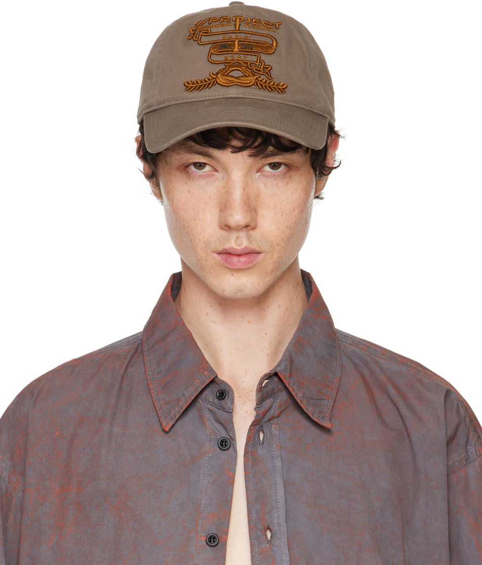 Шапка с козирка Y/PROJECT Paris' Best' Baseball Cap Кафяво | 621CA001, 0